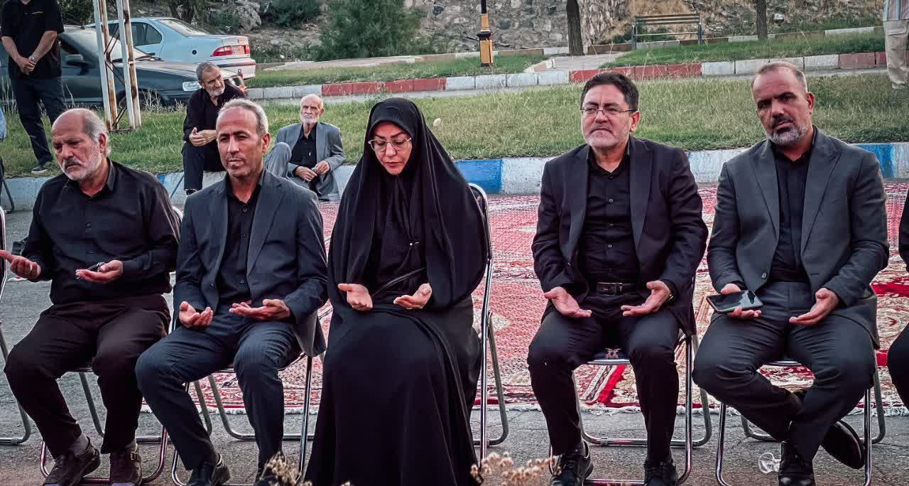 برگزاری مراسم باشکوه عزاداری و سوگواری در موکب مردمی جامانده پلدشت