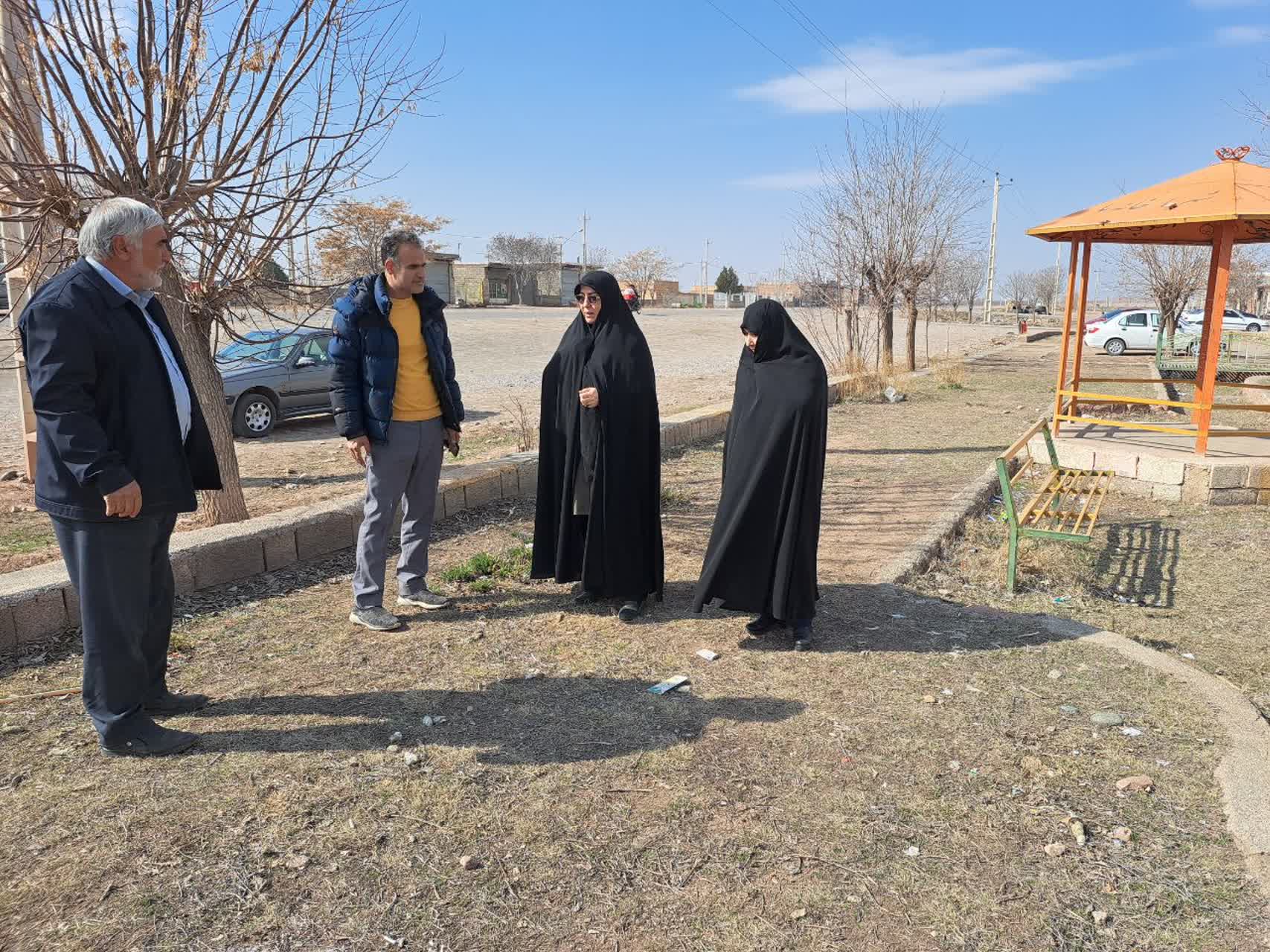 بازدید فرماندار شهرستان از بوستان روستای شهرک ارس