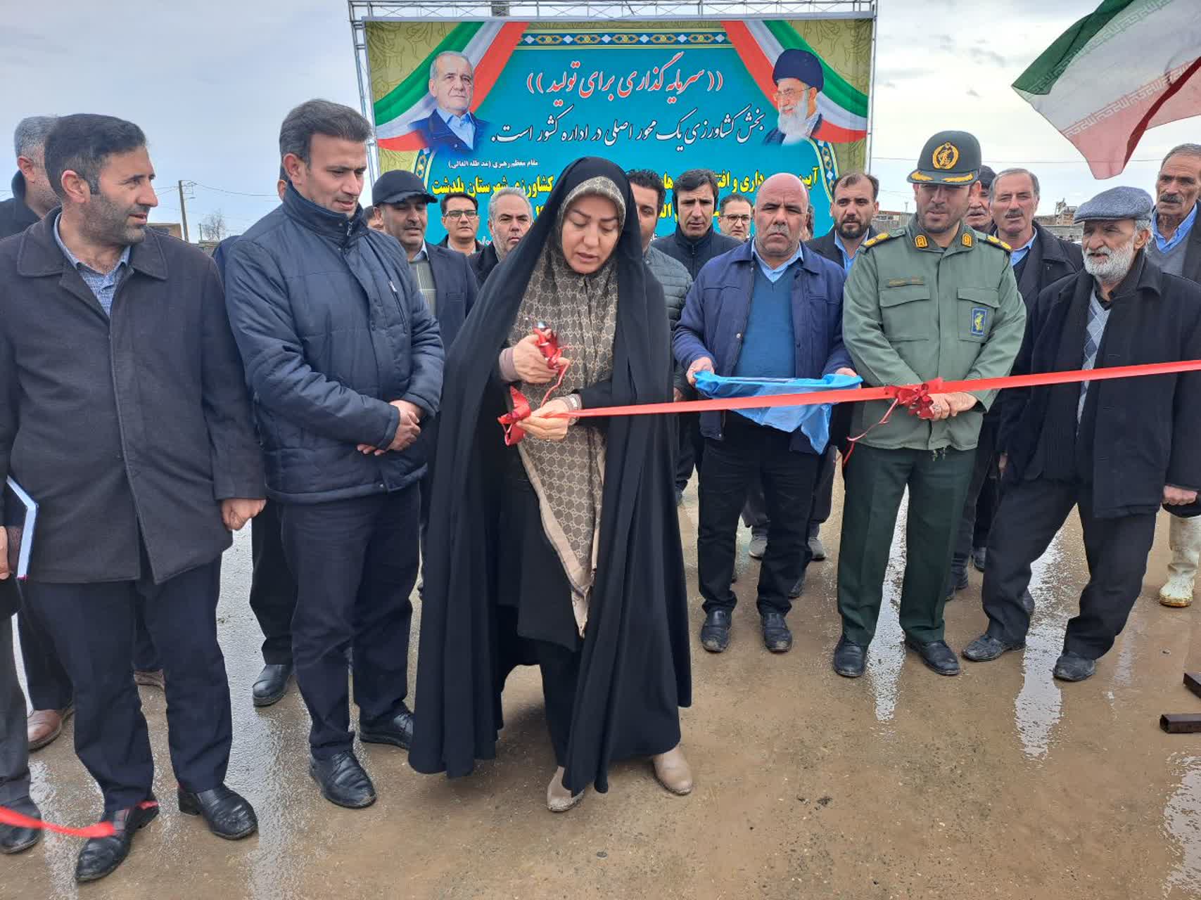 آیین افتتاح و بهره برداری همزمان از طرح های جهاد کشاورزی شهرستان پلدشت