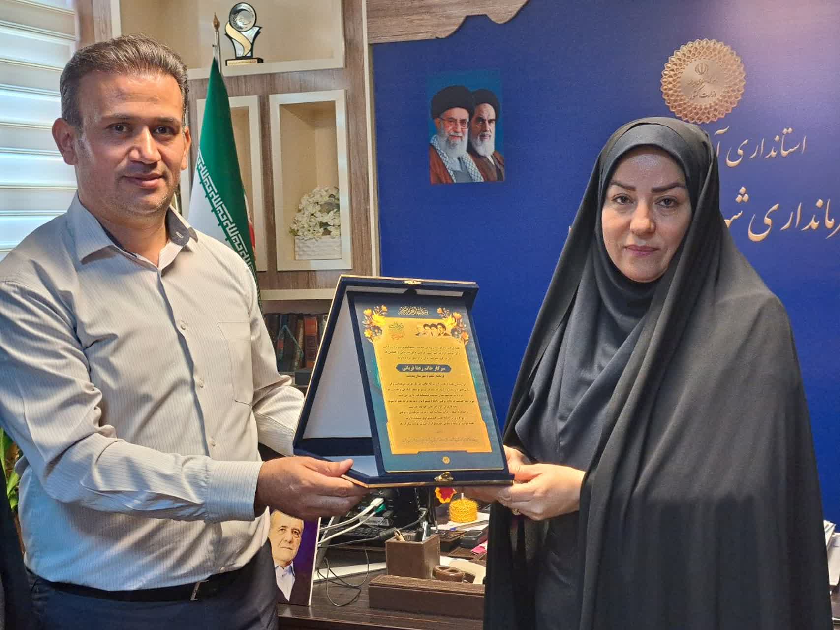 دیدار مدیر جهاد کشاورزی و رؤسای دستگاه‌های تابعه با فرماندار پلدشت به مناسبت هفته دولت