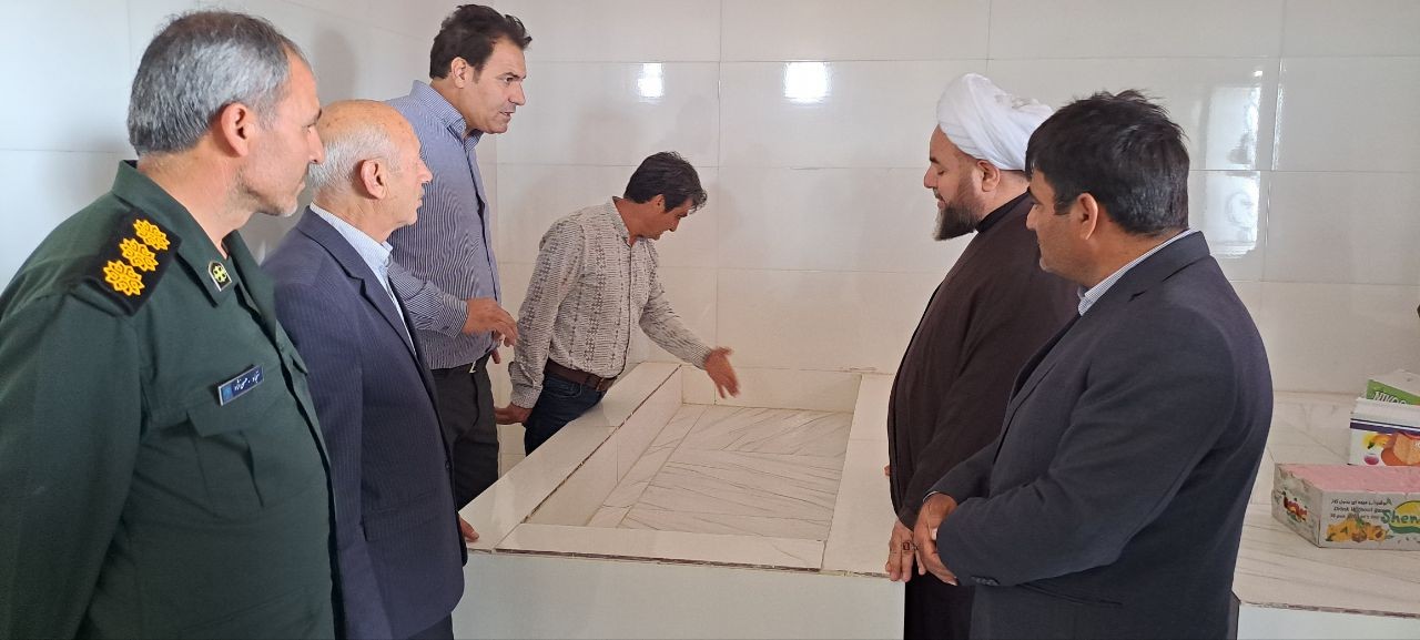 افتتاح غسالخانه روستای چخماقلوی سفلی توسط اکبرزاده کهریزی فرماندار شهرستان پلدشت