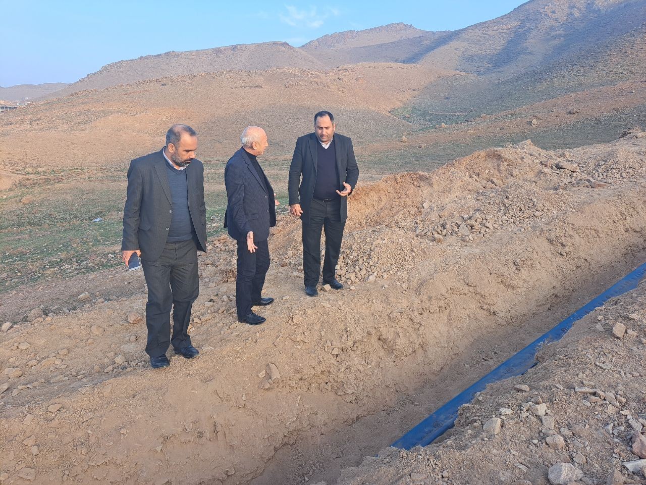 بازدید فرماندارپلدشت از پروژه های در حال اجرای روستاهای بخش ارس شهرستان