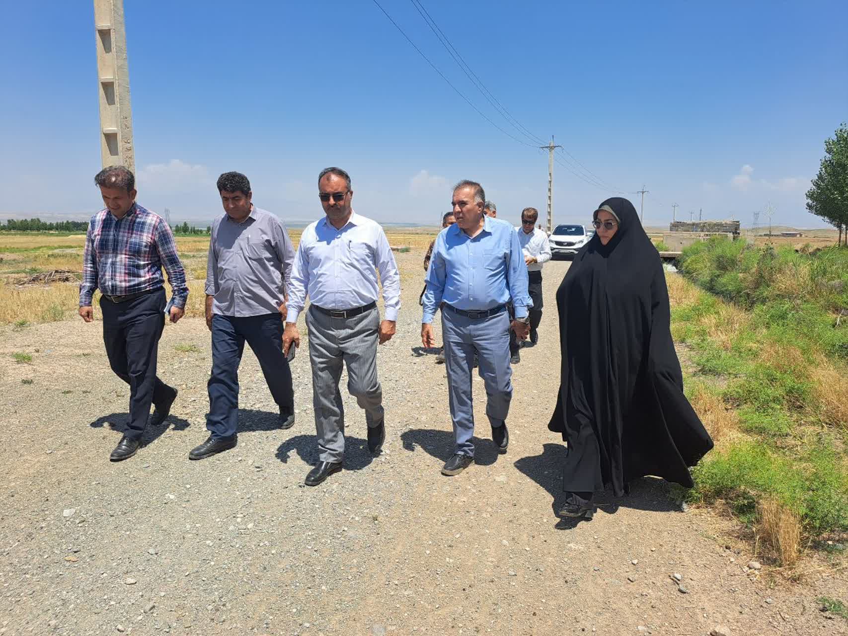 دیدار و بازدید میدانی فرماندار پلدشت و رئیس سازمان جهاد کشاورزی استان از طرحهای زیرساختی و کشاورزی شهرستان
