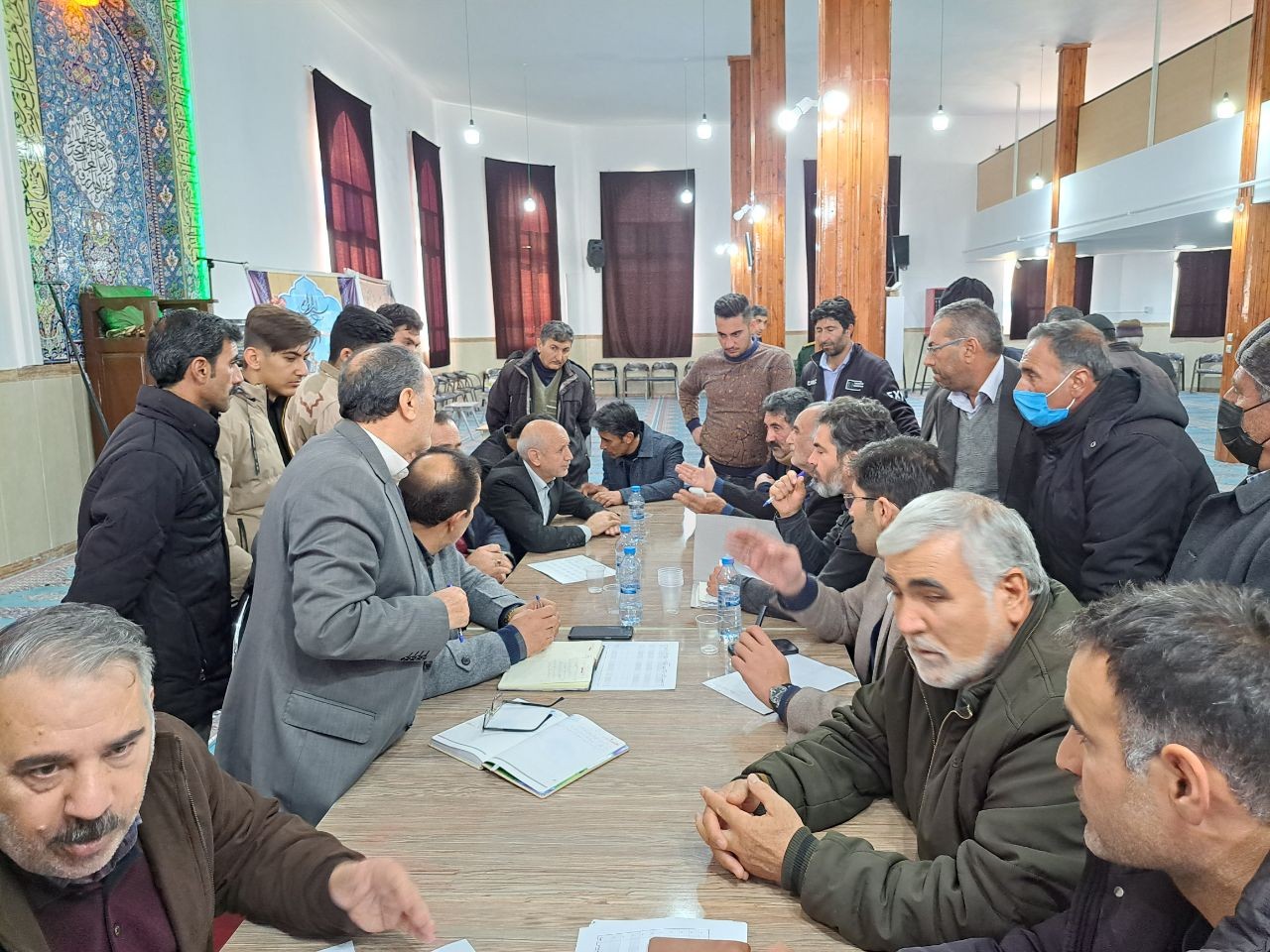 تشکیل میز ارتباطات مردمی در مسجد جامع روستای شهرک ارس