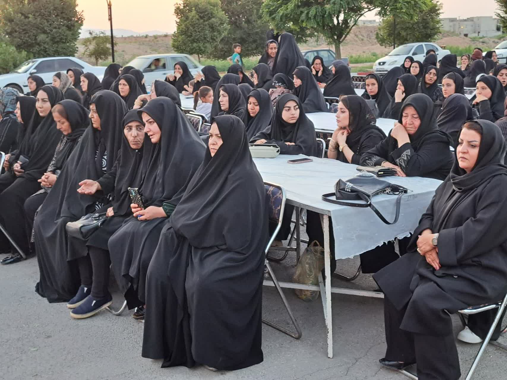 برگزاری مراسم باشکوه عزاداری و سوگواری در موکب مردمی جامانده پلدشت