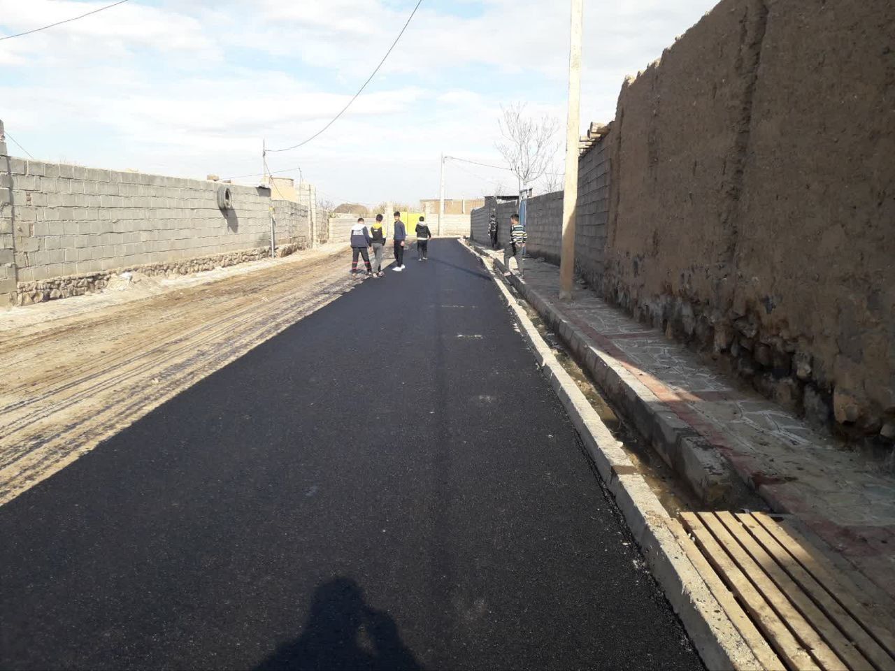 اجرای طرح هادی روستای قیرکندی