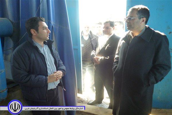 بازدید فرماندار از مجتمع آبرسانی شهرک ارس