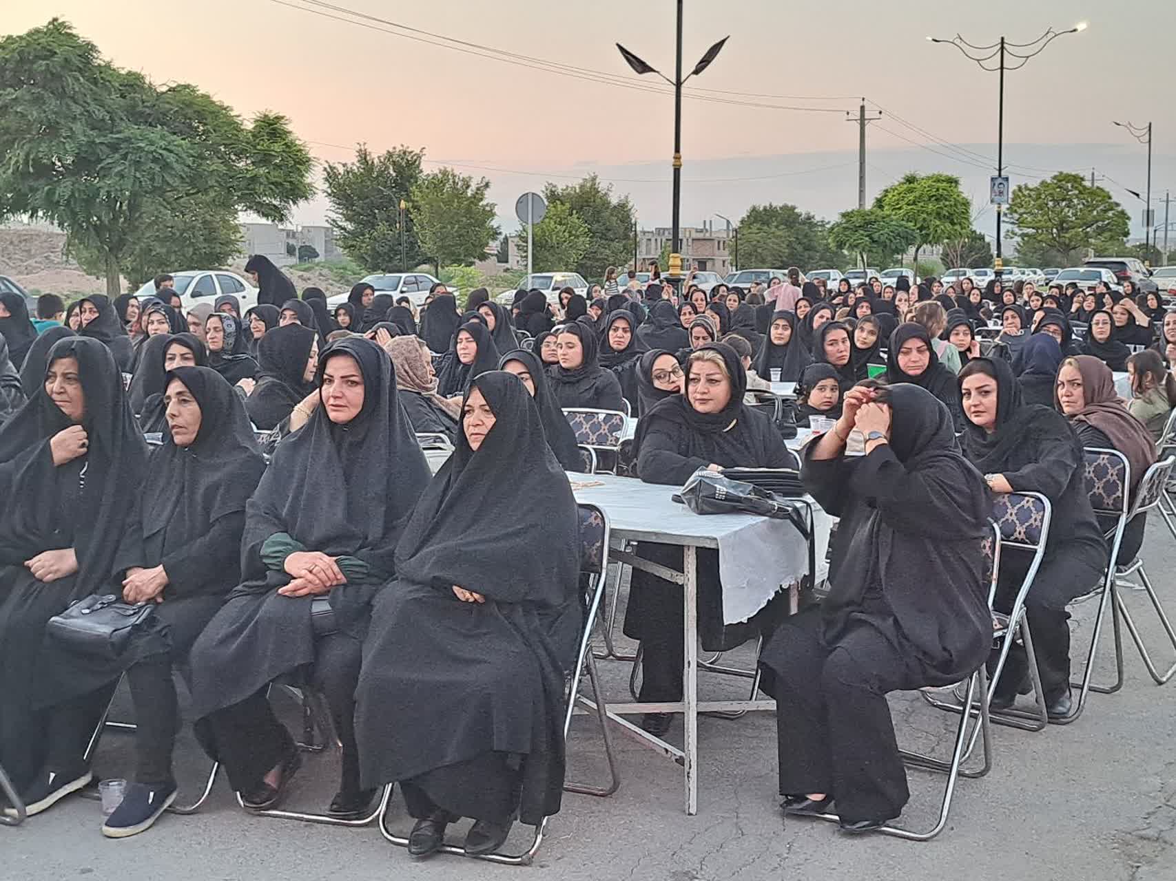 برگزاری مراسم باشکوه عزاداری و سوگواری در موکب مردمی جامانده پلدشت