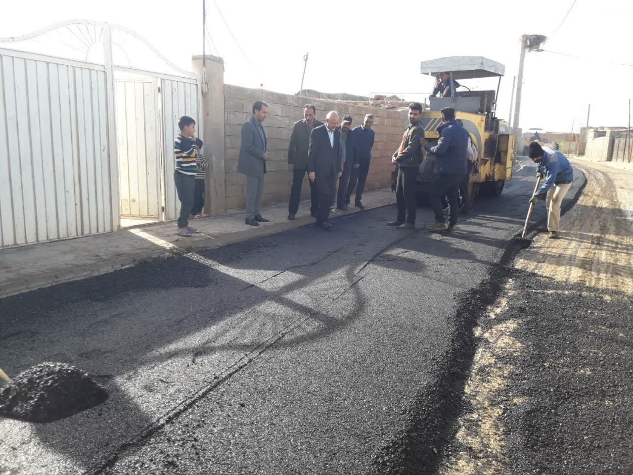 اجرای طرح هادی روستای قیرکندی
