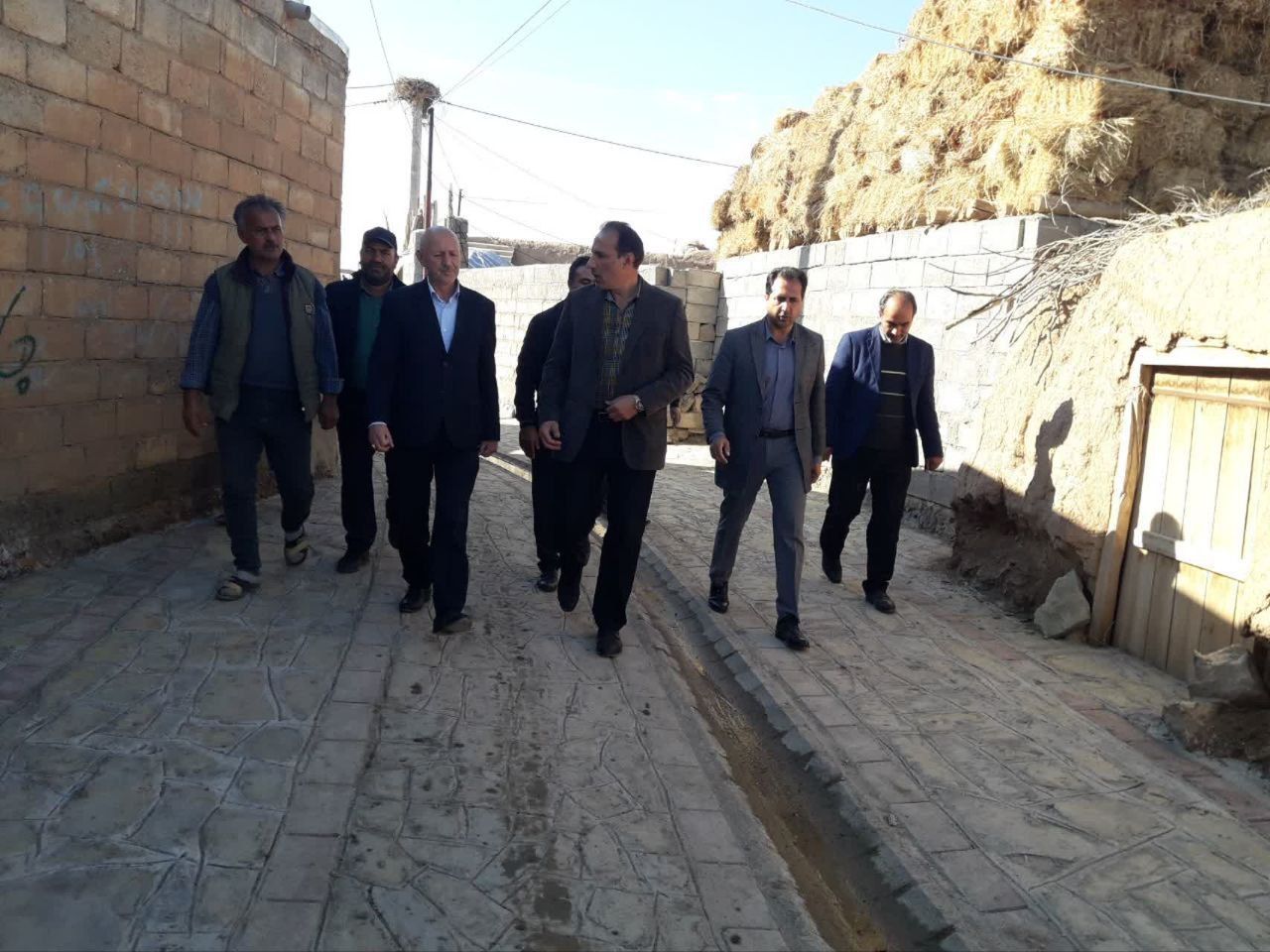 اجرای طرح هادی روستای قیرکندی