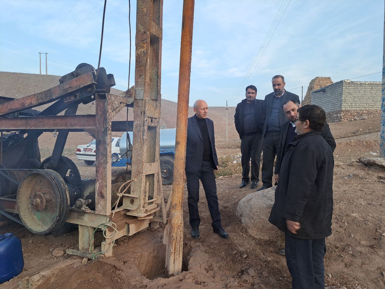 بازدید فرماندارپلدشت از پروژه های در حال اجرای روستاهای بخش ارس شهرستان