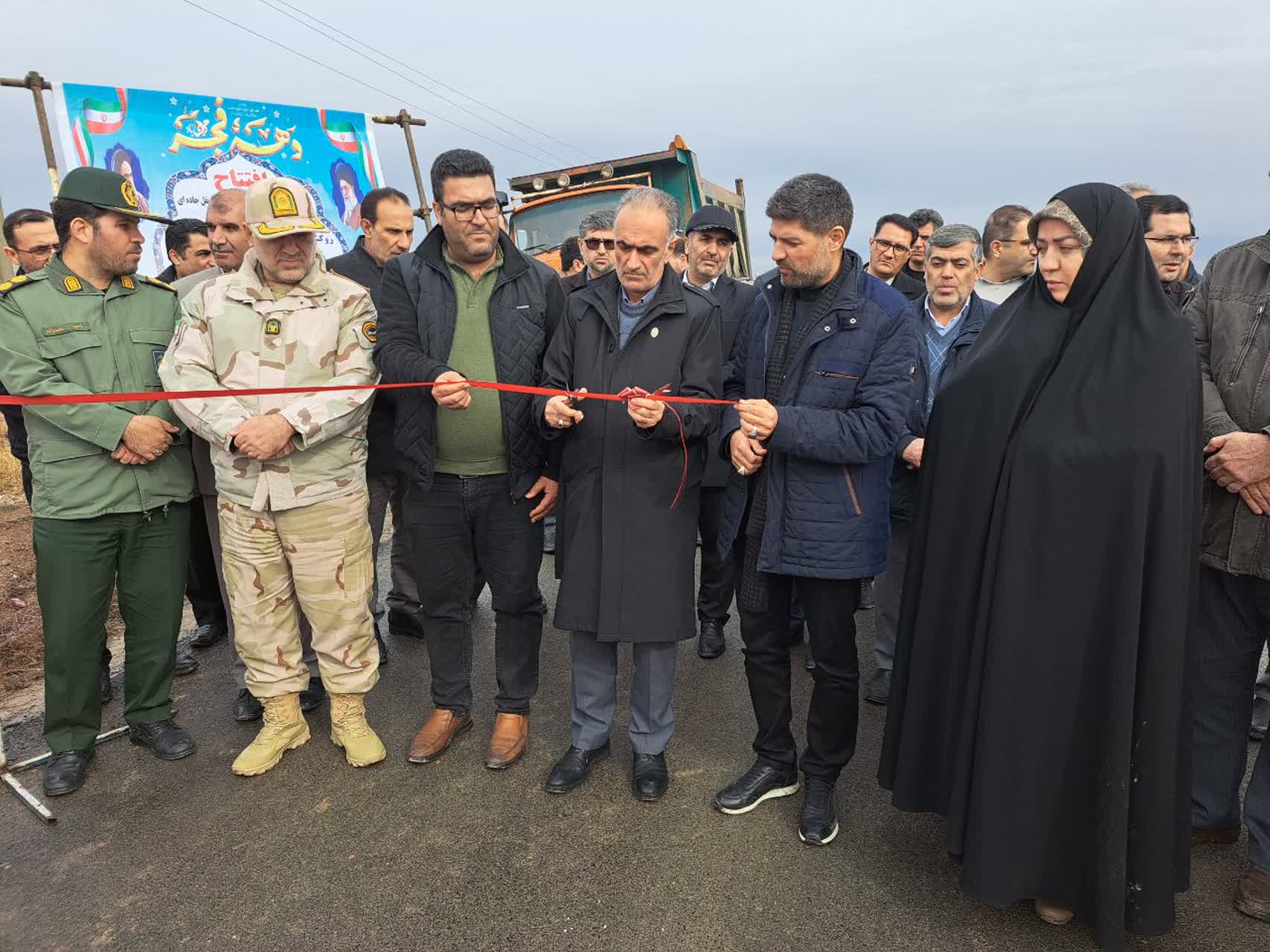 افتتاح سه پروژه راهداری در پلدشت همزمان با دهه فجر