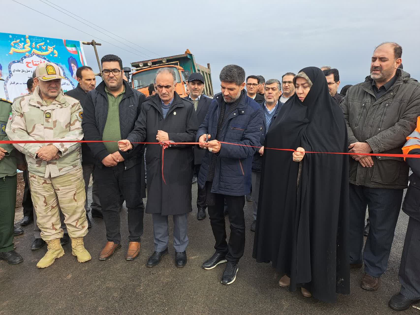 افتتاح سه پروژه راهداری در پلدشت همزمان با دهه فجر