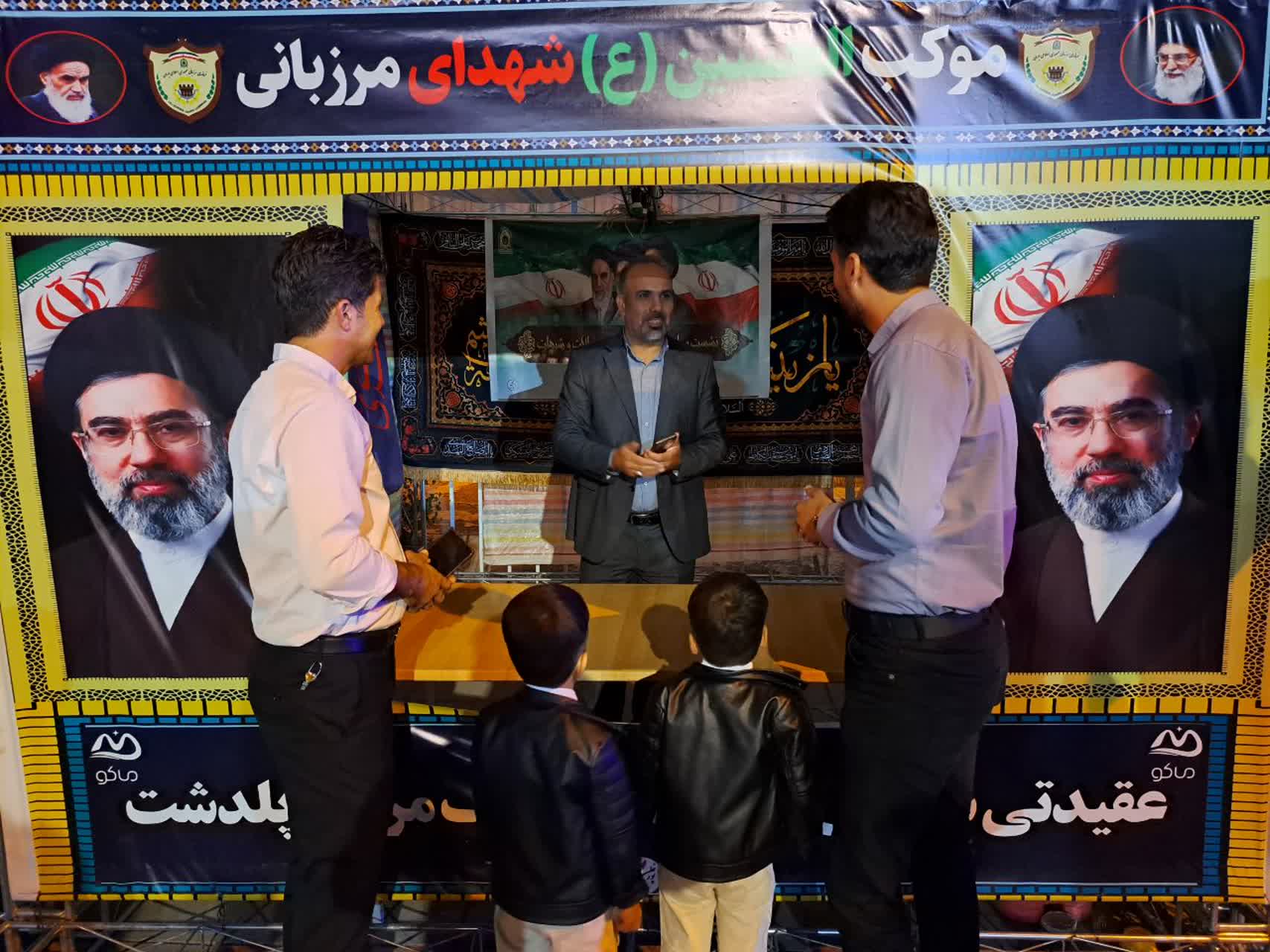 برپایی میز ارتباطات مردمی دستگاه های اجرایی شهرستان پلدشت در رزمگاه شبانه