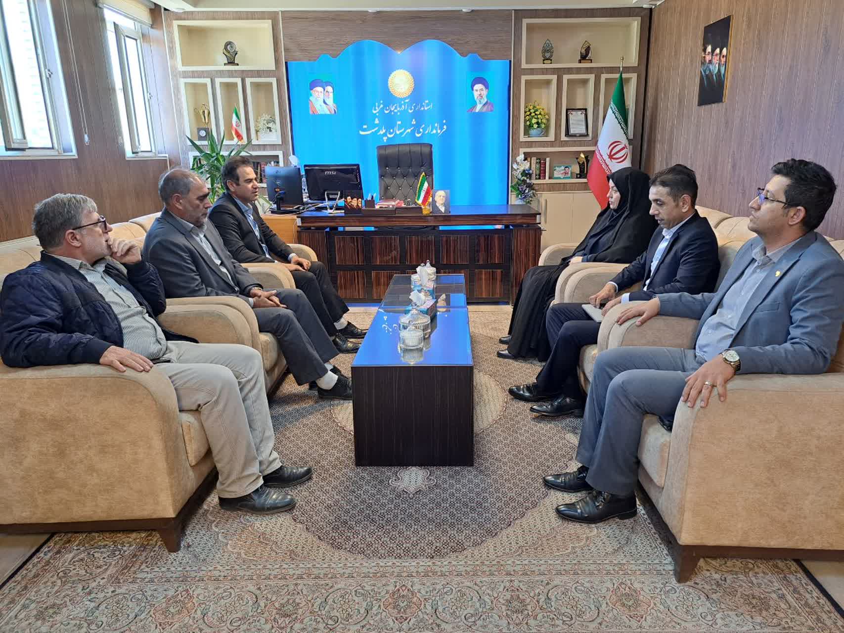 دیدار مدیرکل هواشناسی آذربایجان غربی با فرماندار پلدشت