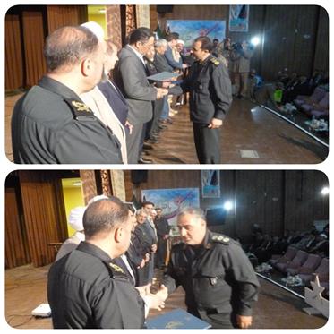 آیین تکریم و معارفه فرمانده ناحیه مقاومت بسیج سپاه پلدشت