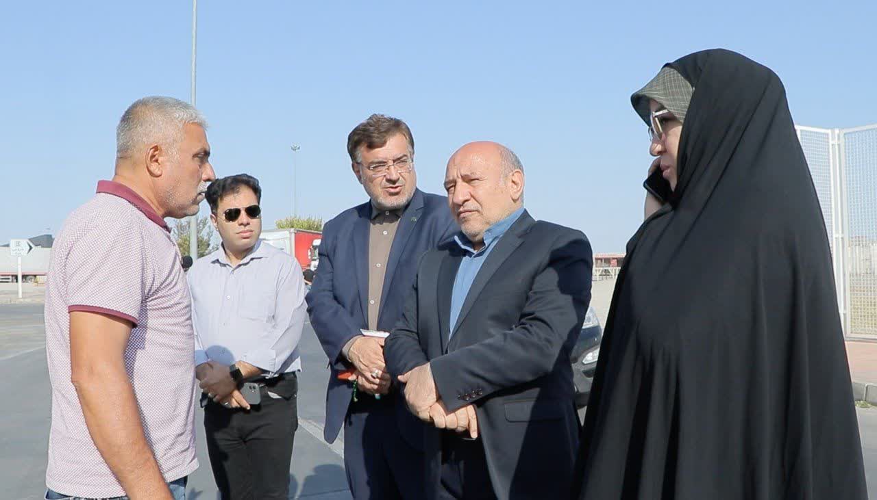 پیگیری میدانی مسائل حوزه ترانزیت و بازدید از پروژه‌های زیرساختی حمل‌ونقل در شهرستان پلدشت
