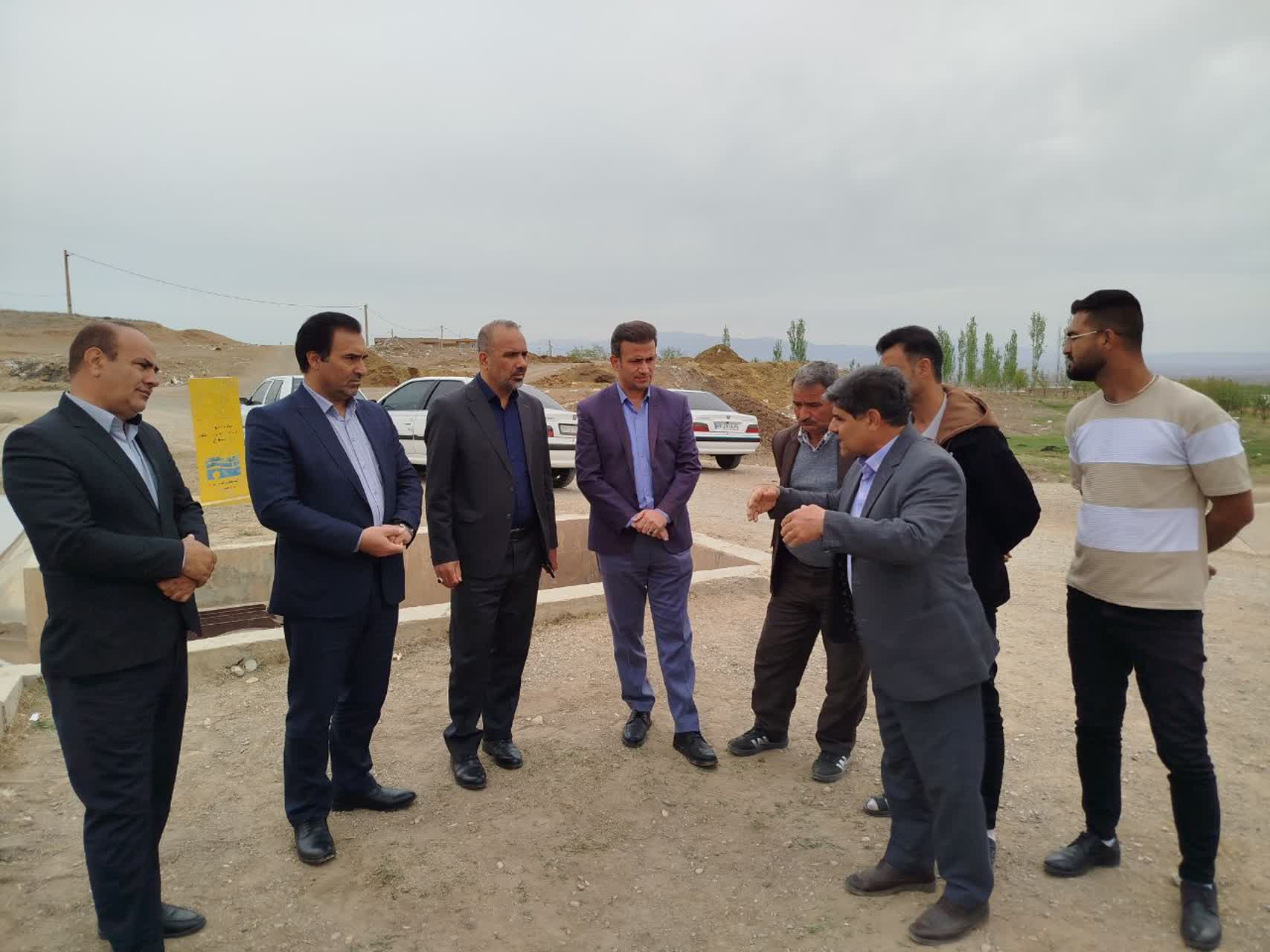 بازدید معاون سیاسی، امنیتی و اجتماعی فرمانداری پلدشت از مقسم روستای تپهباشی و مقسم آب رهاسازی شده از سد آغچای دشت نازک