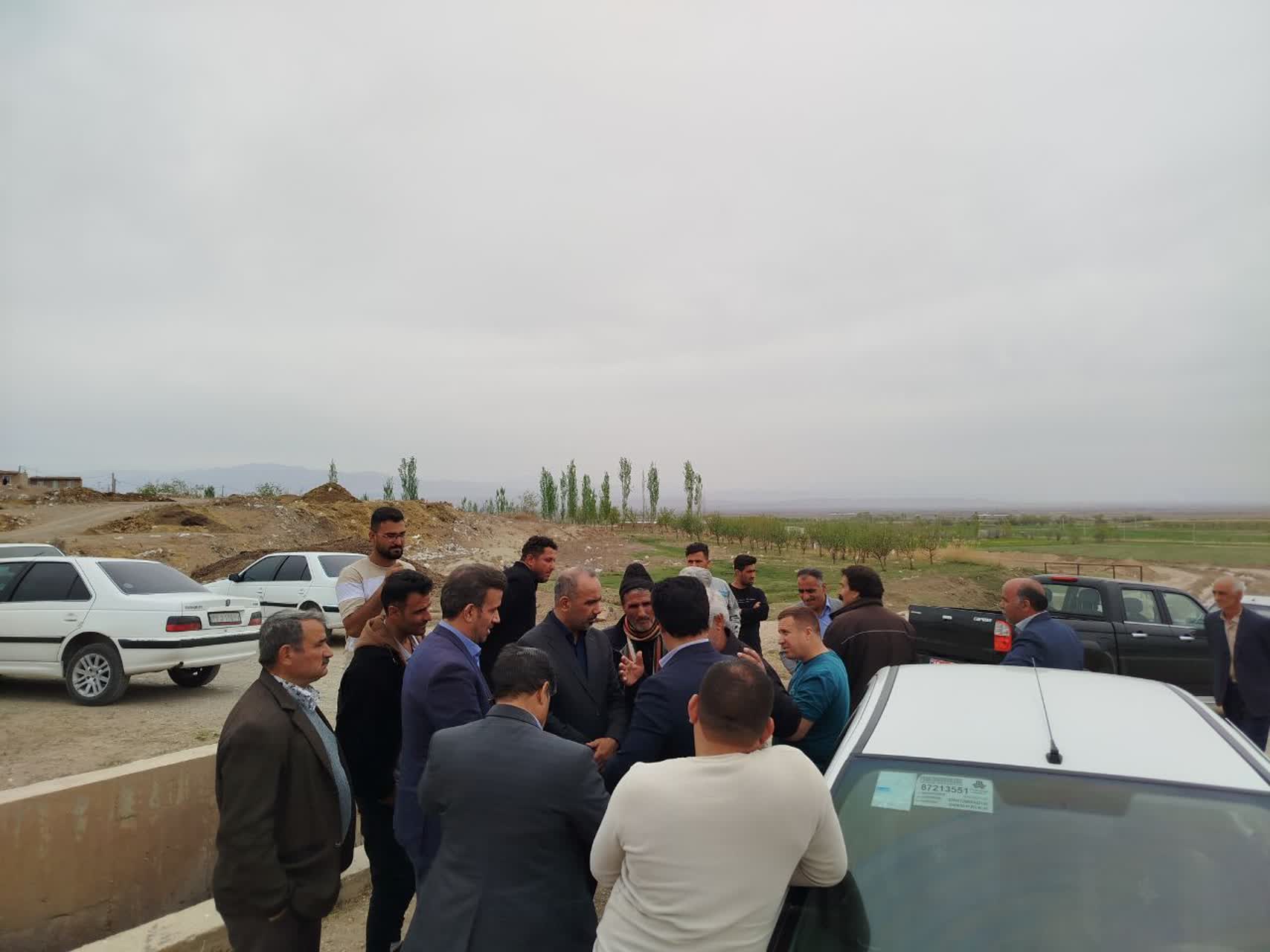 بازدید معاون سیاسی، امنیتی و اجتماعی فرمانداری پلدشت از مقسم روستای تپهباشی و مقسم آب رهاسازی شده از سد آغچای دشت نازک