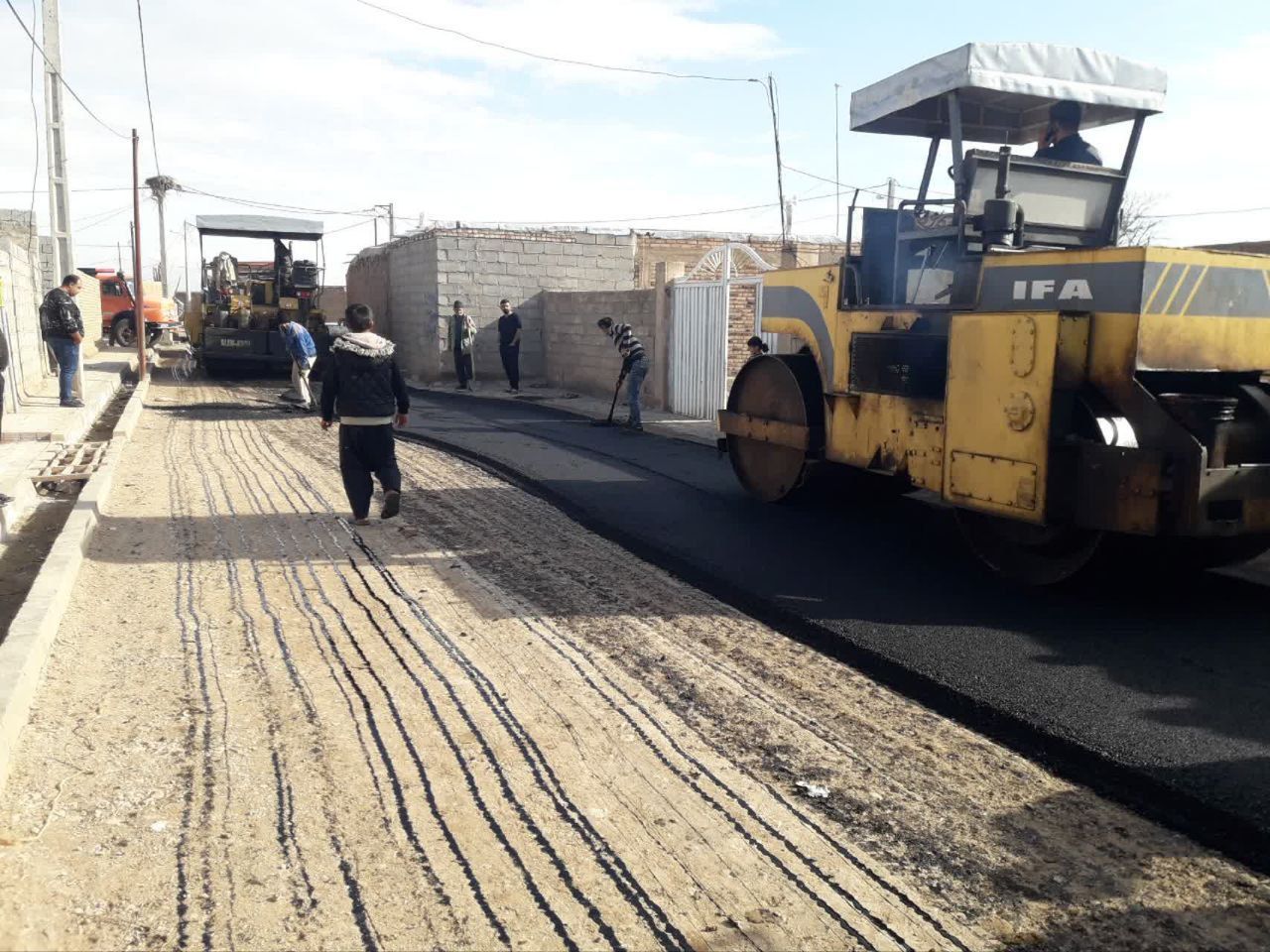اجرای طرح هادی روستای قیرکندی