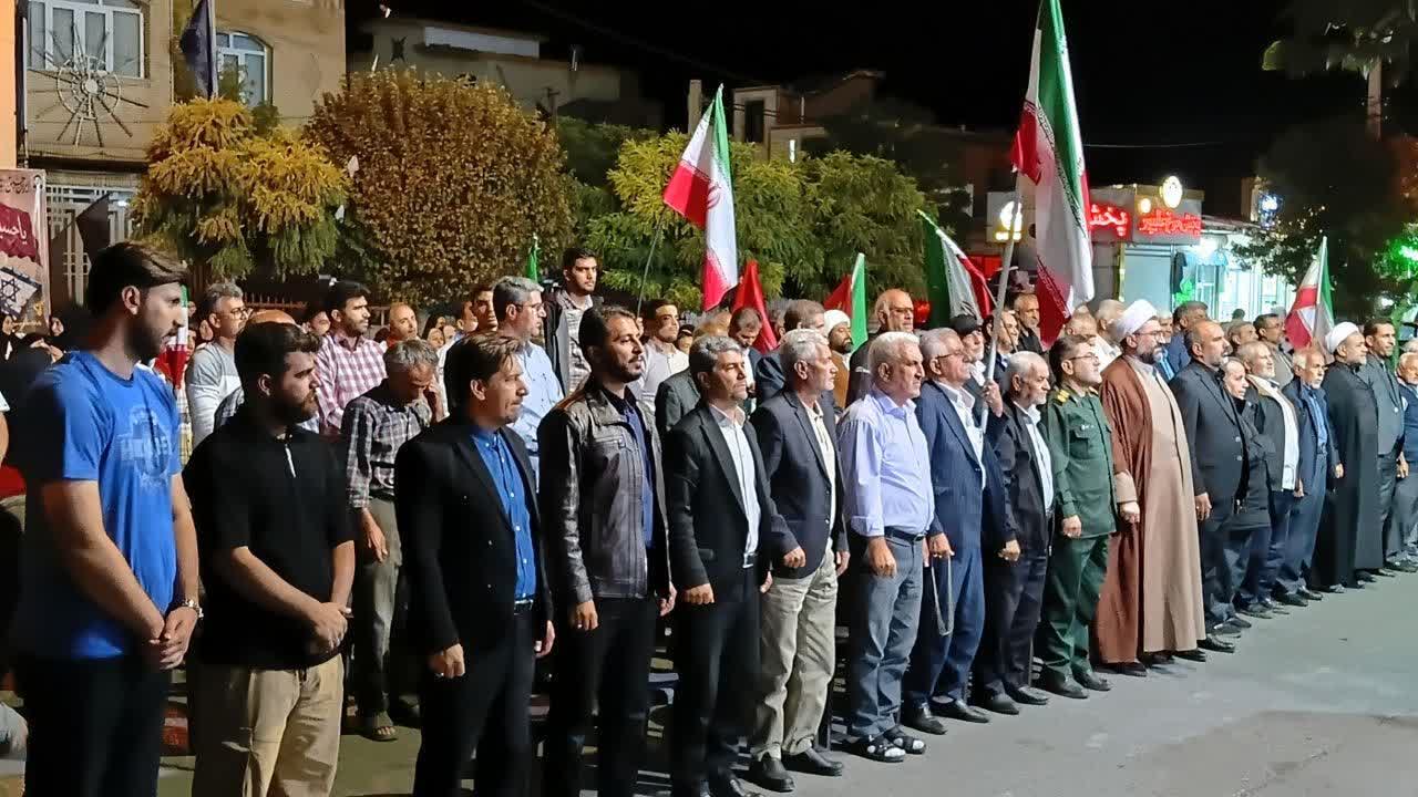 تداوم حضور حماسی مردم پلدشت در تجمعات شبانه