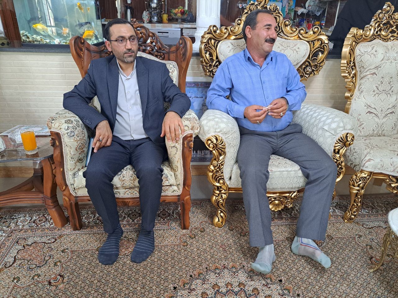دیدار رئیس واعضای شورای تامین شهرستان پلدشت با آزادگان شهرستان