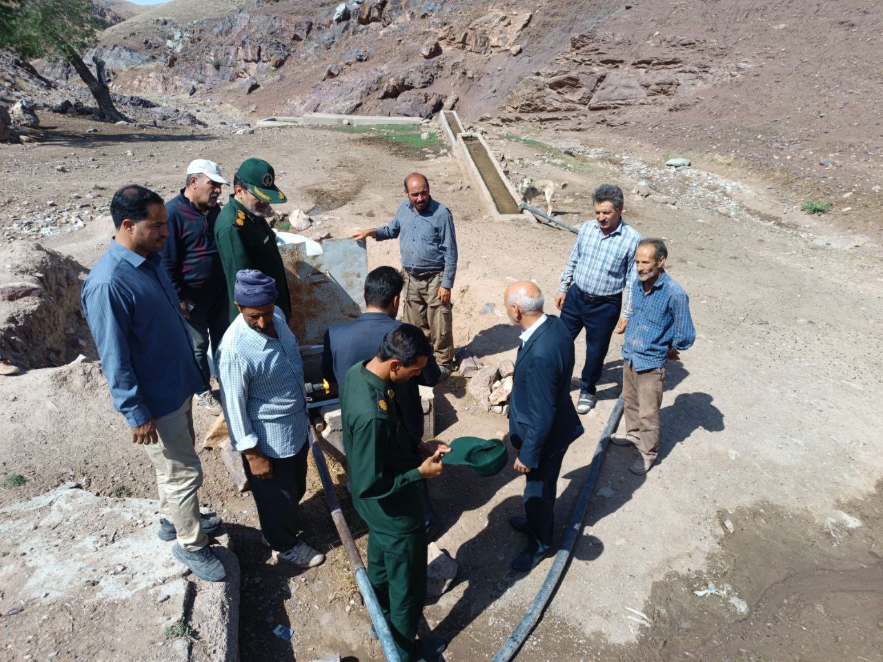حضور و بازدید فرماندار پلدشت از روستاهای دورافتاده بخش ارس