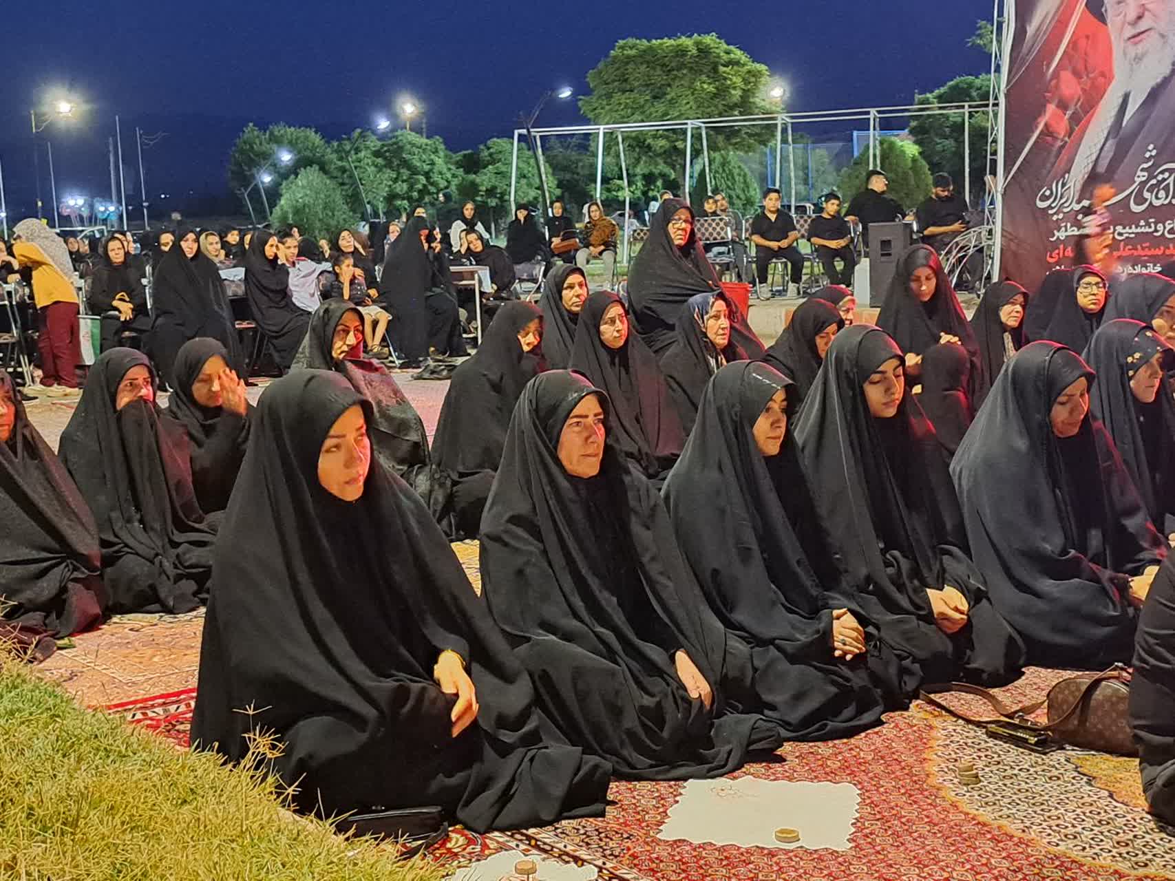 برگزاری مراسم باشکوه عزاداری و سوگواری در موکب مردمی جامانده پلدشت
