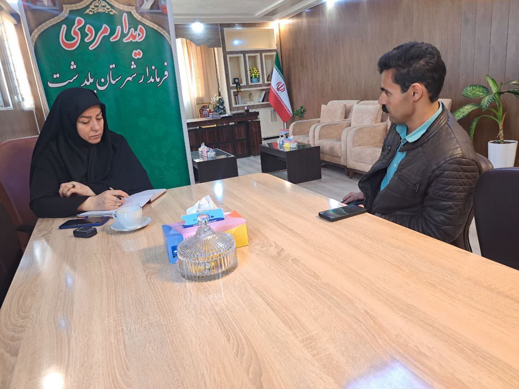 دیدار چهره به چهره فرماندار شهرستان پلدشت با تعدادی از اقشار مختلف مردم