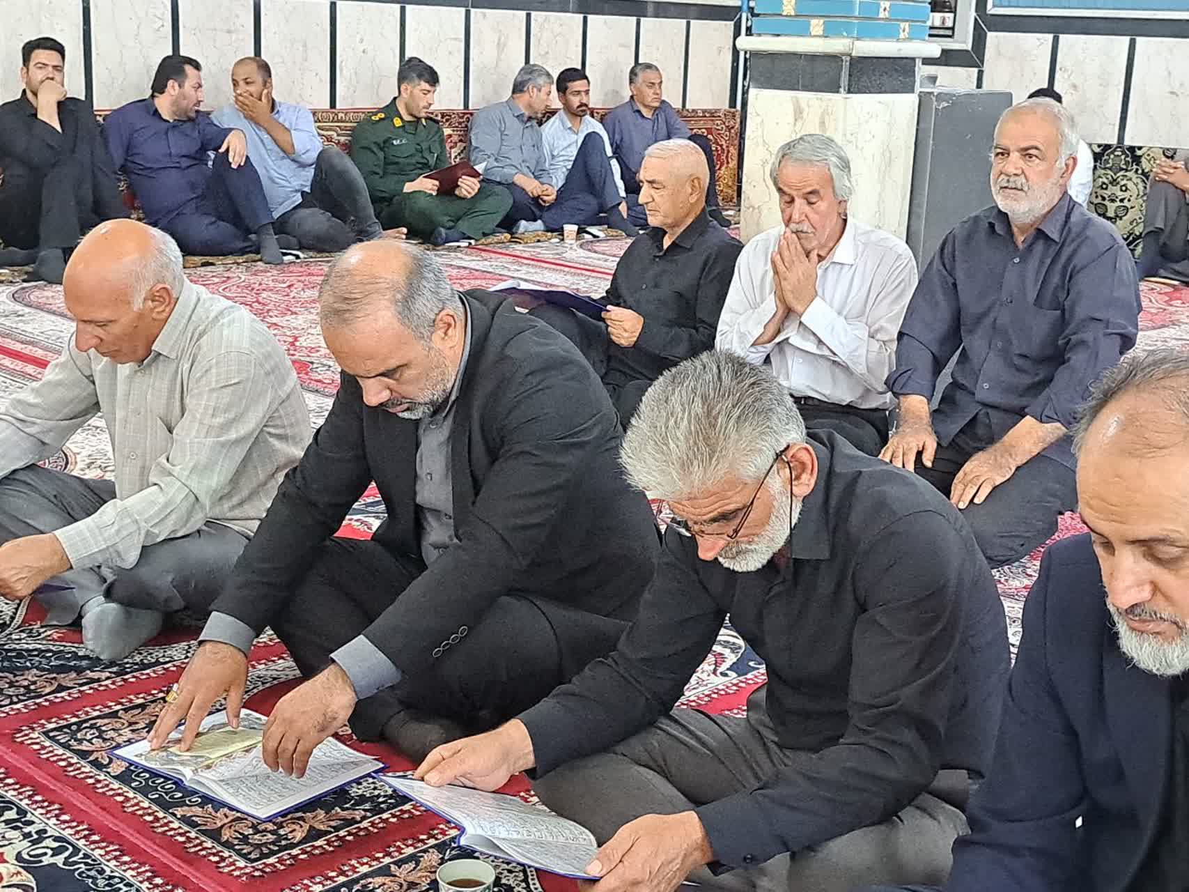 مراسم چهلمین روز شهادت رهبر شهید در پلدشت برگزار شد