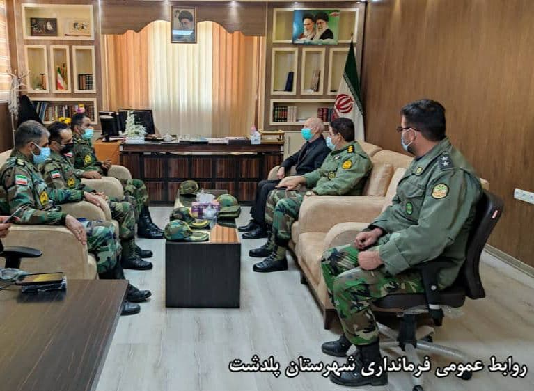 دیدار فرمانده تیپ 321 متحرک هجومی مرند با فرماندار شهرستان پلدشت
