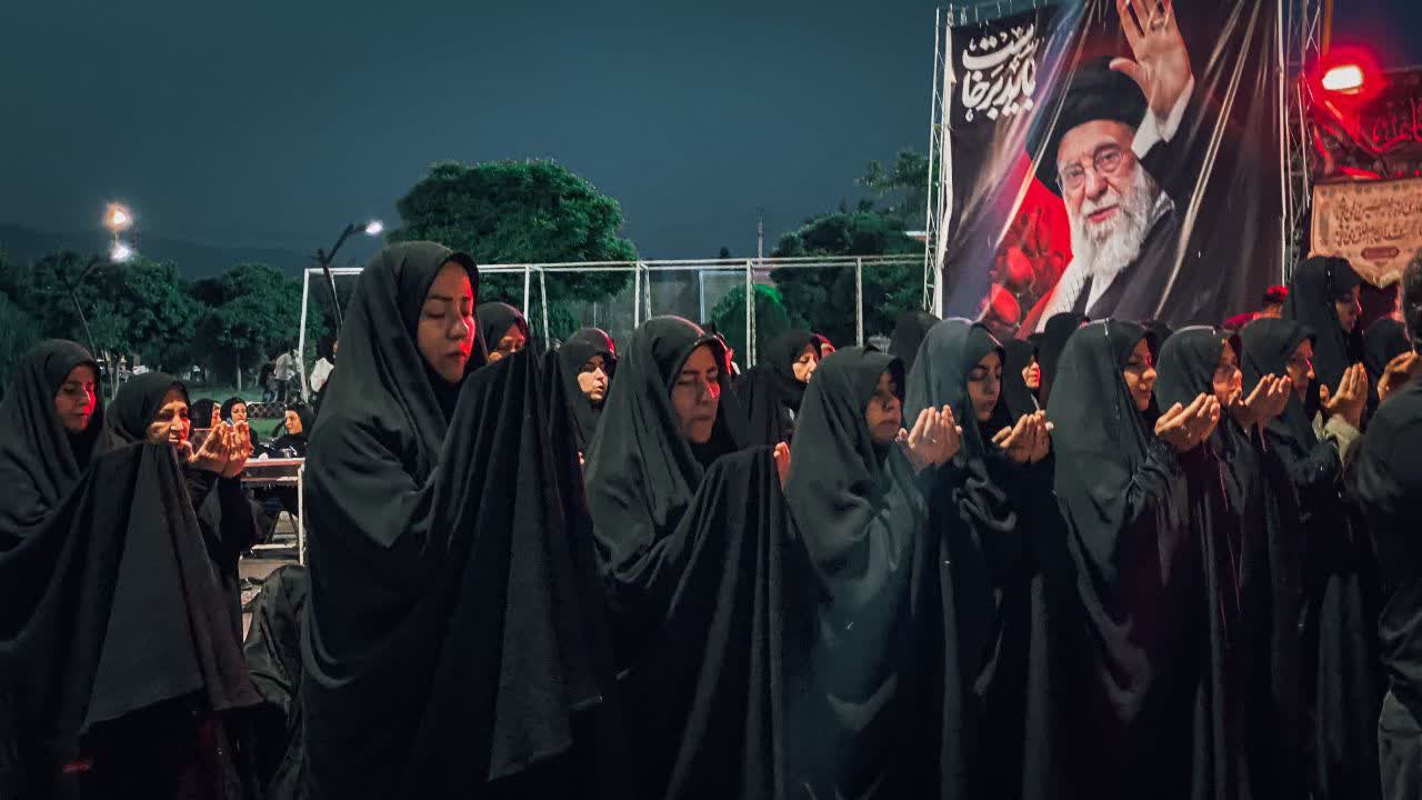برگزاری مراسم باشکوه عزاداری و سوگواری در موکب مردمی جامانده پلدشت