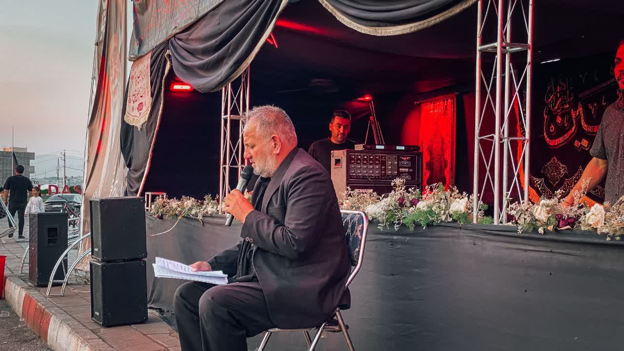 برگزاری مراسم باشکوه عزاداری و سوگواری در موکب مردمی جامانده پلدشت