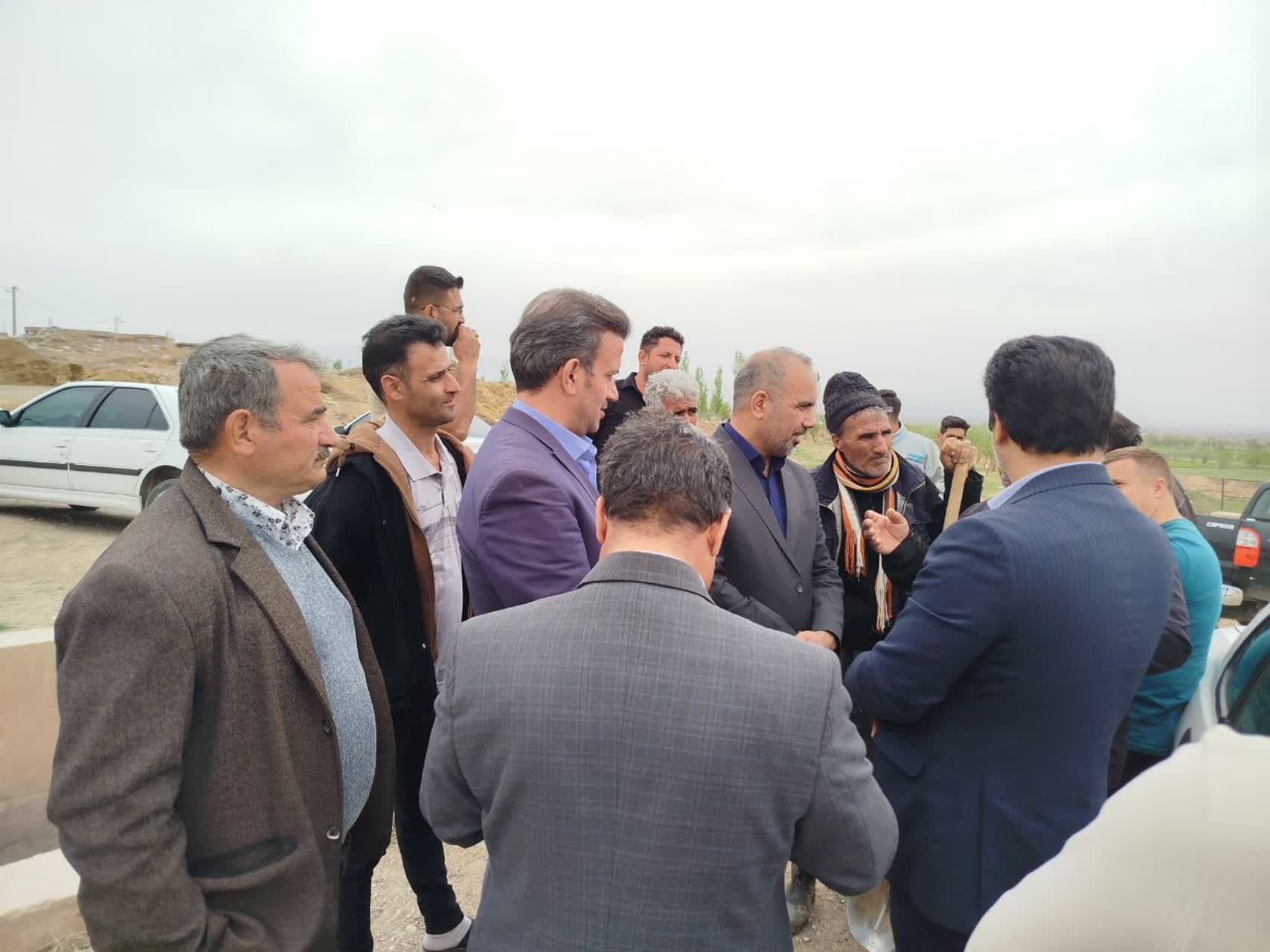 بازدید معاون سیاسی، امنیتی و اجتماعی فرمانداری پلدشت از مقسم روستای تپهباشی و مقسم آب رهاسازی شده از سد آغچای دشت نازک