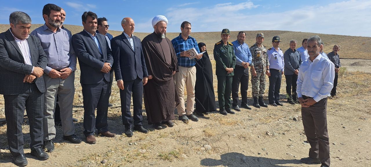 کلنگ زنی سالن ورزشی چند منظوره شهر نازک علیا از توابع بخش ارس شهرستان پلدشت