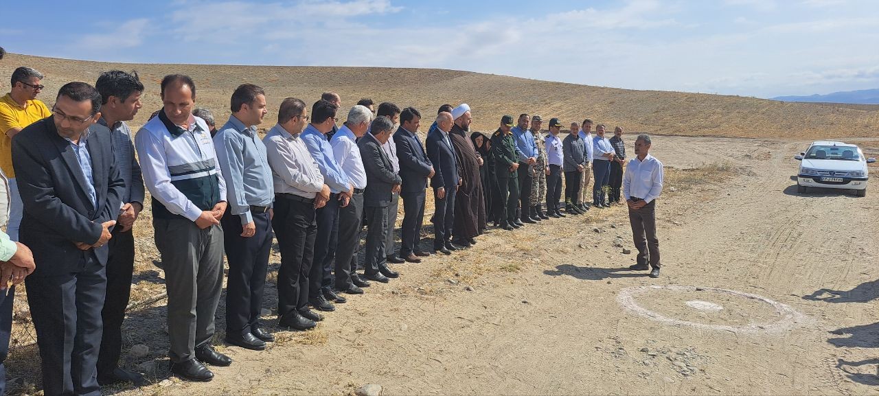 کلنگ زنی سالن ورزشی چند منظوره شهر نازک علیا از توابع بخش ارس شهرستان پلدشت